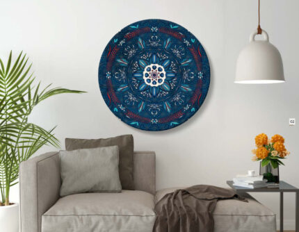 Digital Wall Art Circle Canvas Prints KD-MF 1112