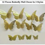 3D Metallic Butterfly Wall Stickers, Art Decor. - Image 3