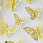 3D Metallic Butterfly Wall Stickers, Art Decor. - Image 4