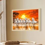 Canvas Big Size 7 Horses Vastu Frame - Image 6