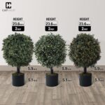 Artificial Boxwood Topiary Ball Tree Set. - Image 3