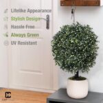 Artificial Boxwood Topiary Ball Tree Set. - Image 7