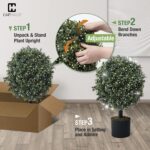 Artificial Boxwood Topiary Ball Tree Set. - Image 8