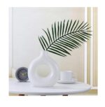 SPHINX White Ceramic Donut Vase - Image 2