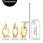 Decorative Abstract Thinker Men Statue Set of 3 Modern Art Showpiece - Image 5