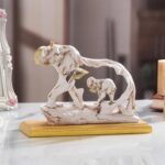 Elephant Statue with Baby Elephant