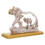 Elephant Statue with Baby Elephant - Image 7