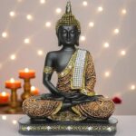 Global Grabbers New 25 Centimetre Meditating Sitting Buddha Statue - Image 2