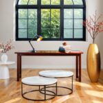 Hammered Gold Metal Flower Vase Tall Decorative Vase - Image 4