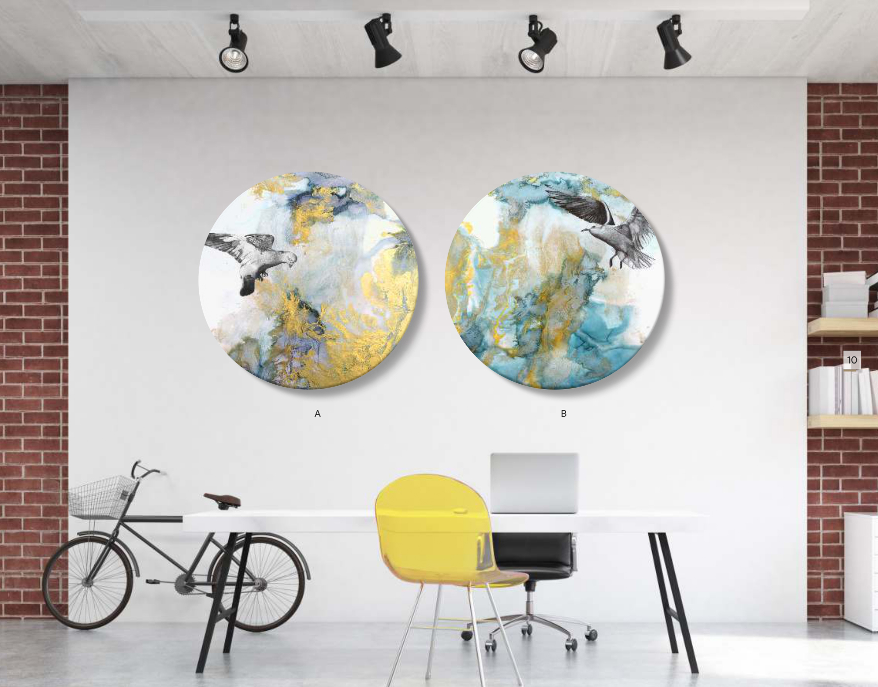 KD-MF 1120 Digital Wall Art Canvas Prints 2 pc fram KD-MF 1120 - Image 1