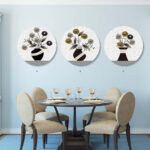 Digital Wall Art Canvas Prints 3 pc fram KD-MF 1124