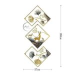 Metal Abstract Figures handcrafted Wall Sculpture wall art - Image 2