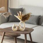 PUREZENTO Unique White Ceramic Donut Vase - Image 5