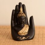Polyresin Golden Handcrafted Palm Buddha