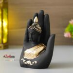 Polyresin Golden Handcrafted Palm Buddha - Image 4