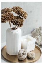 SPHINX Ribbed Pipe Ceramic Vase for Flowers - Image 4