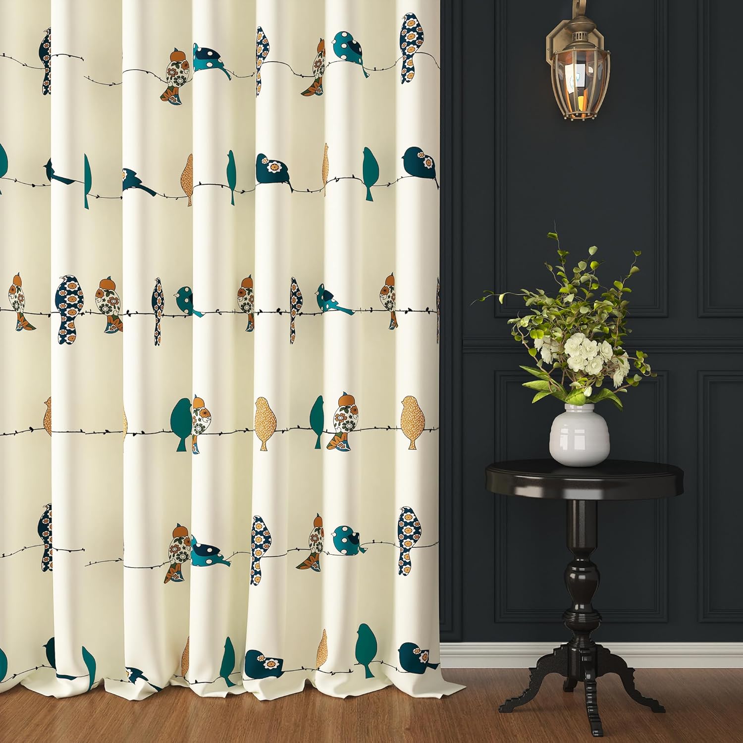 Window Curtains 5 Feet Light-Filtering Long 2 Piece - 1 Window Curtains 5 Feet Light-Filtering Long 2 Piece - Image 1