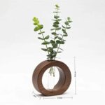 Wooden 1 Glass Test Tube Home Decor Planter - Image 3
