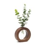 Wooden 1 Glass Test Tube Home Decor Planter - Image 4