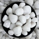 Foodie Puppies Polished White Pebbles Glossy Stones - 2Kg (2.5cm - 4cm)